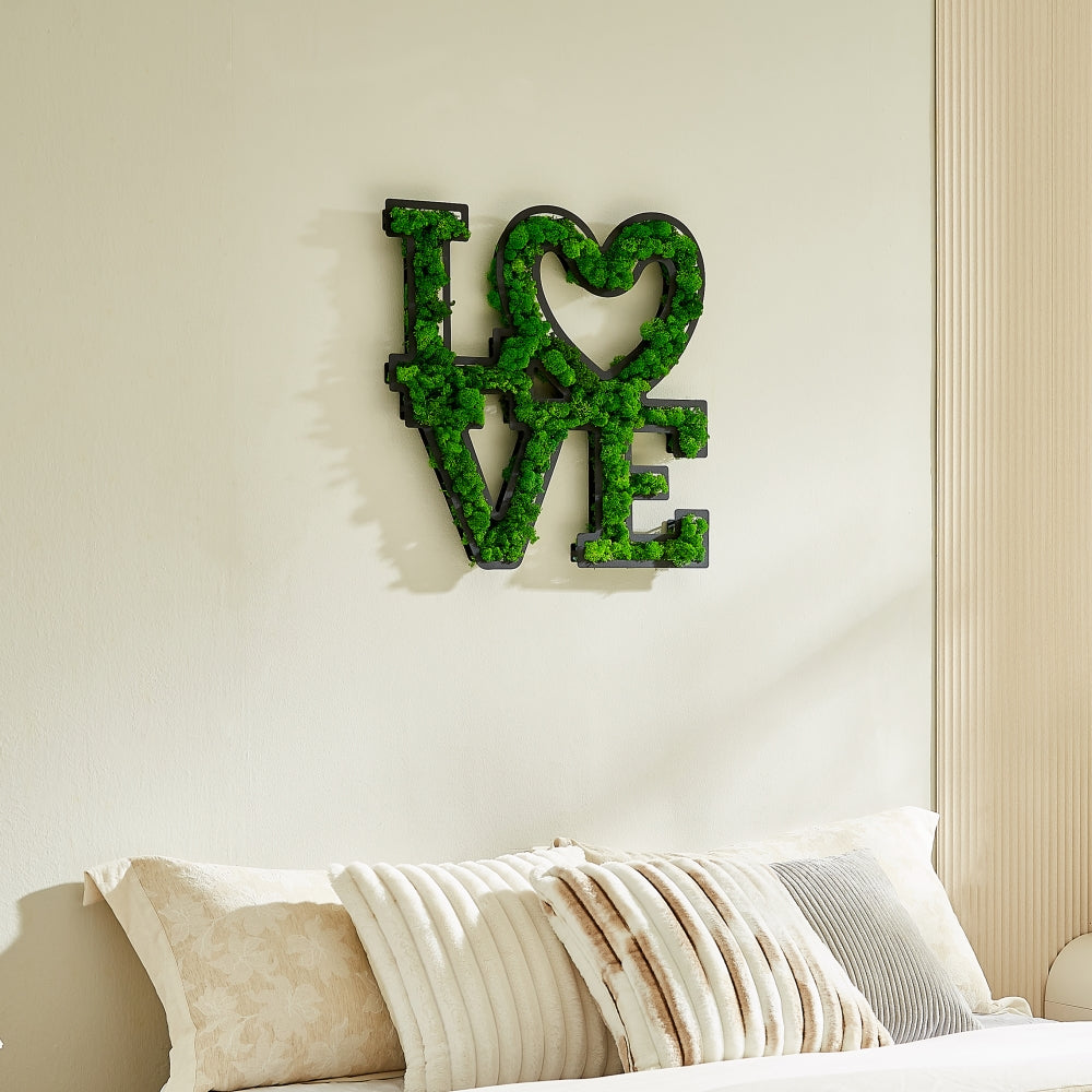 Moss Letter - LOVE Letter Art Moss Wall Decor- Mossartify