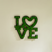 LOVE Letter Art Moss Wall Decor