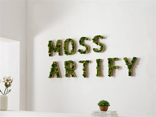 Moss Letter - HELLO Letter Art Moss Wall Decor - Mossartify